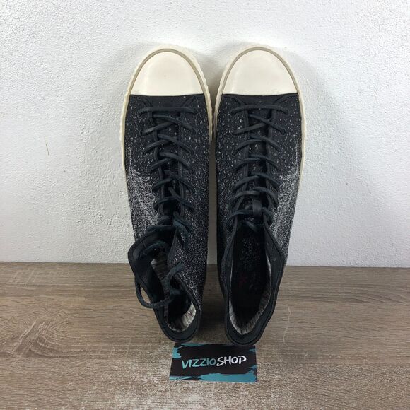 John Varvatos Bootleg Mid Feather Black Sneakers Men's 9.5 M A702B 006 - Picture 5 of 8